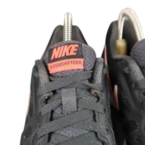 Nike Shoes Womens 6 Sneaker Athletic Trainers Running Downshifter 6 Active Black - Picture 4 of 14